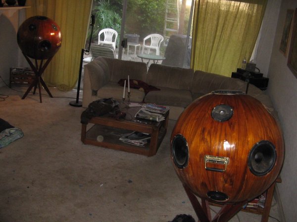 Ed's Room with Spherical Speakers